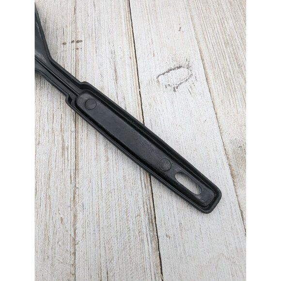 Strainer Slotted Spoon Strainer 10 1/2" Black Nylon - Picture 6 of 6
